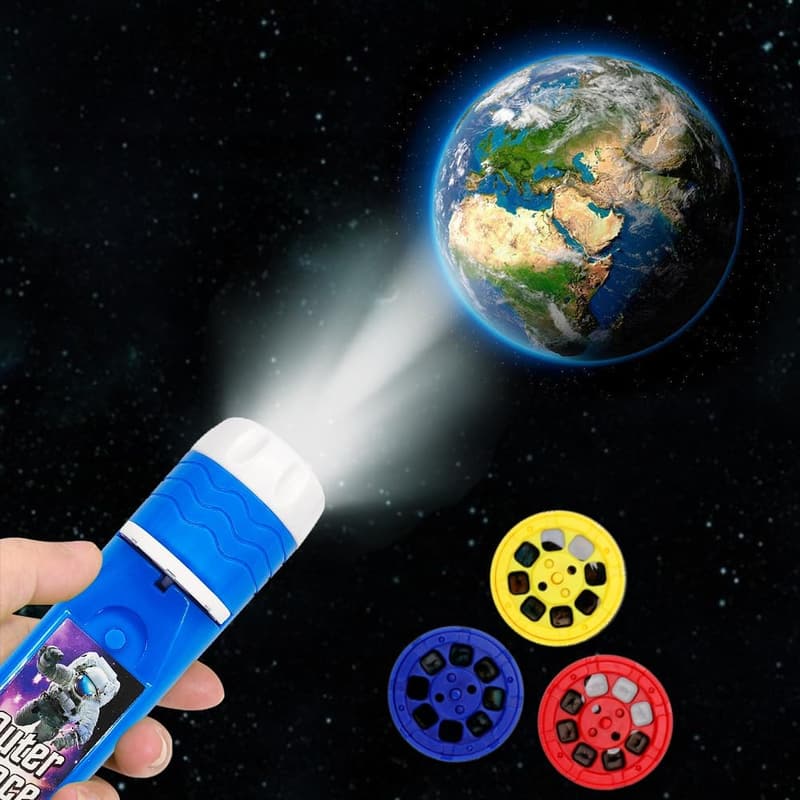 Outer Space Projector Toy for Kids - Educational Gift with 24 Images