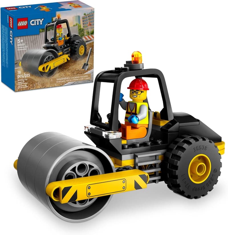 LEGO City Construction Steamroller Toy Playset for Kids