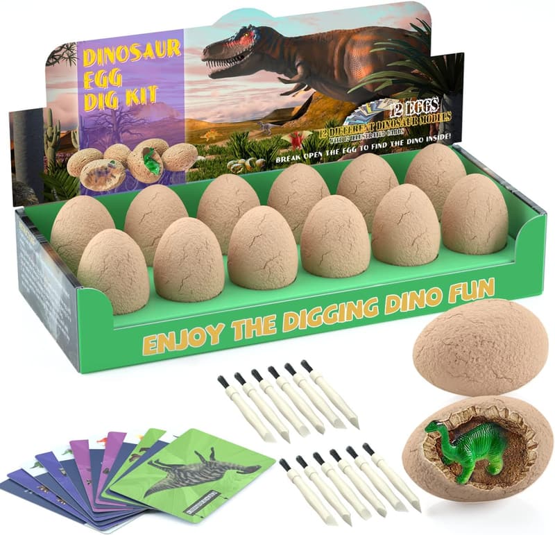 Easter Dinosaur Eggs Excavation Kit - STEM Toy for Kids