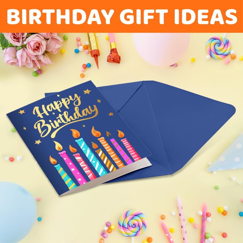 Birthday Gift Box - Socks for Kids Age 3-12 with Greeting Card