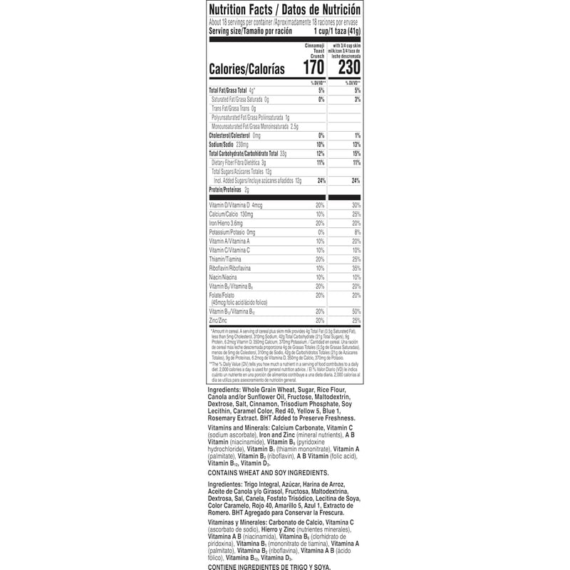 Cinnamon Toast Crunch Giant Size Cereal, 27 oz