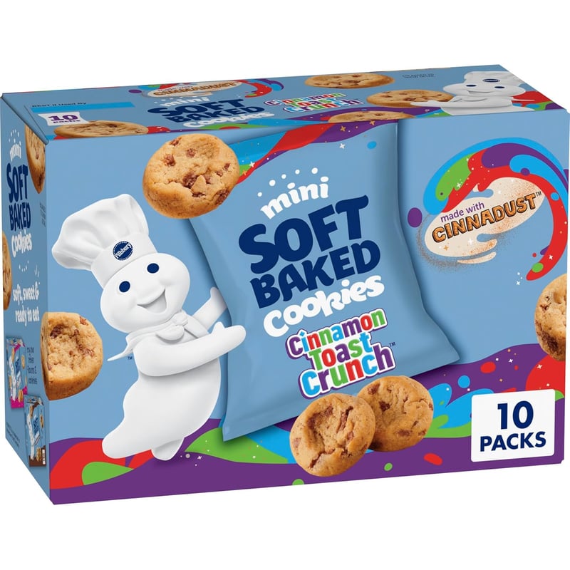 Cinnamon Toast Crunch Mini Soft Baked Cookies - Snack Bags, 10 ct