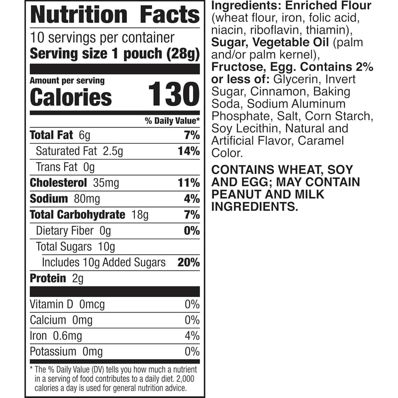 Cinnamon Toast Crunch Mini Soft Baked Cookies - Snack Bags, 10 ct