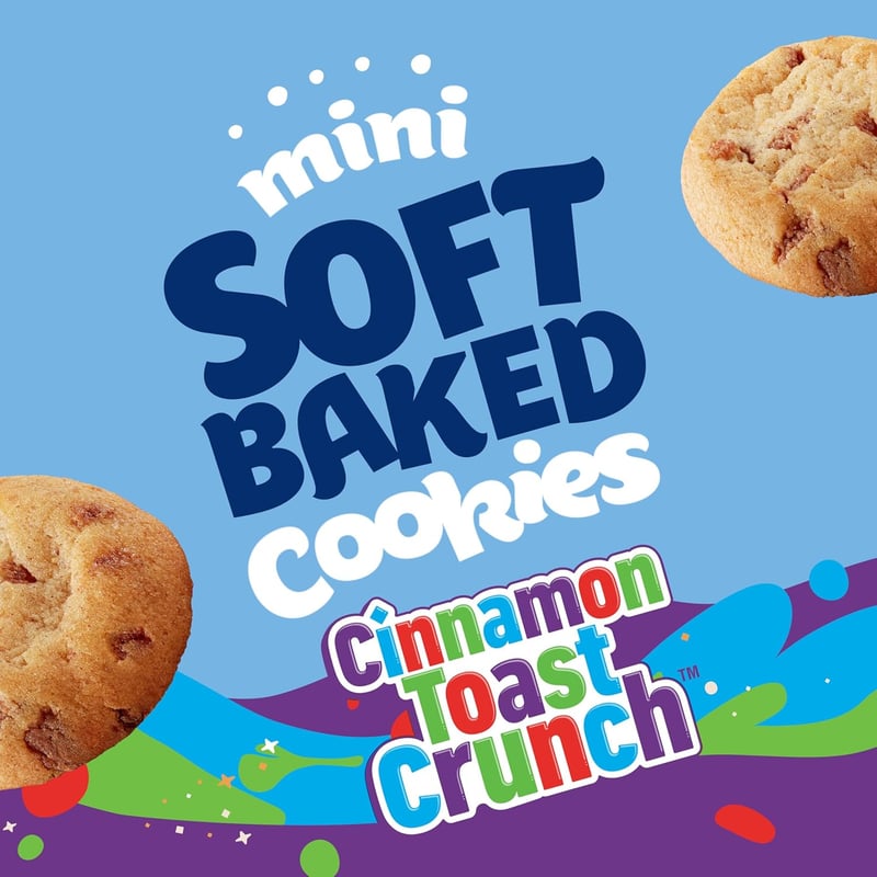 Cinnamon Toast Crunch Mini Soft Baked Cookies - Snack Bags, 10 ct
