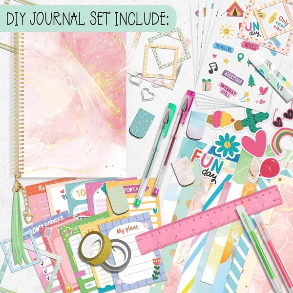 Personalized DIY Journal Set for Tween Girls Ages 8-13