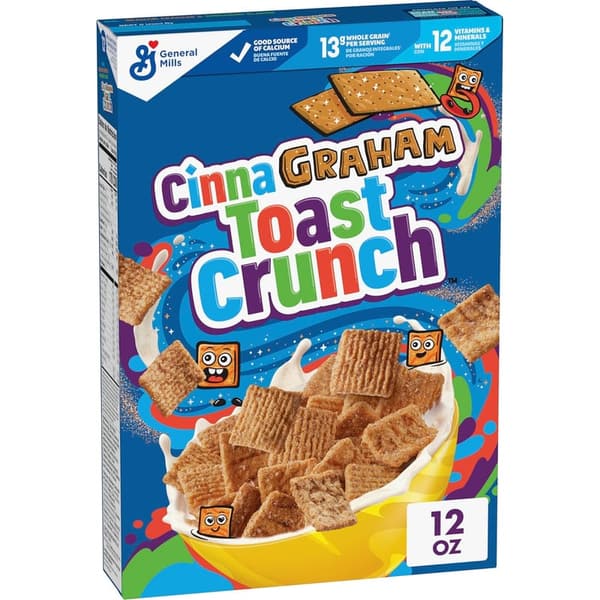 Cinnagraham Toast Crunch Whole Grain Cereal, 12 oz