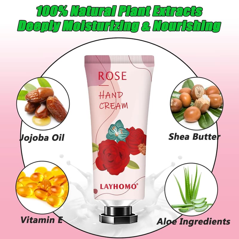 Mother's Day Hand Cream Set - 38 Mini Natural Lotion Gifts for Women