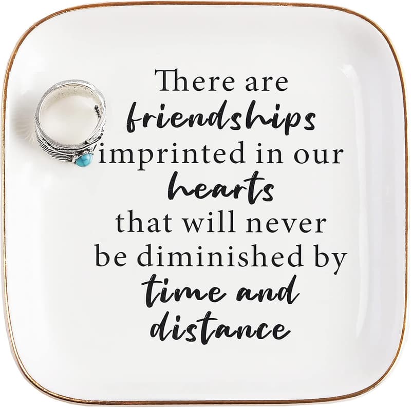 Friendship Ring Dish for Women - Thoughtful Birthday Gift