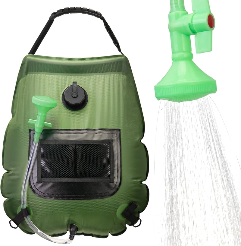 5 Gal Solar Portable Shower Bag for Camping & Outdoor Use