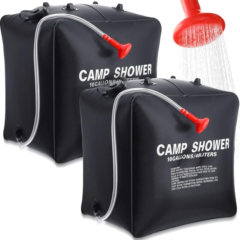 Portable Solar Camping Shower Bag - 10 Gallon (40L) for Outdoor Use