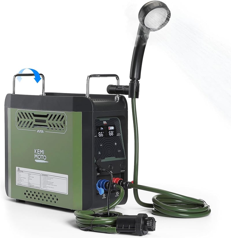 Portable Propane Water Heater - Instant Hot 20,000 BTU for Camping
