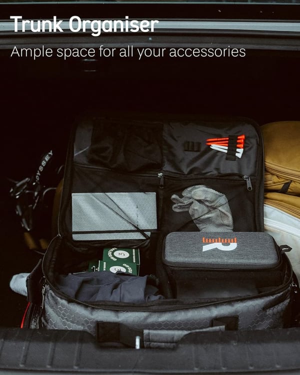 Golf Travel Bag Organizer with Ample Storage & 2 Shoe Compartments