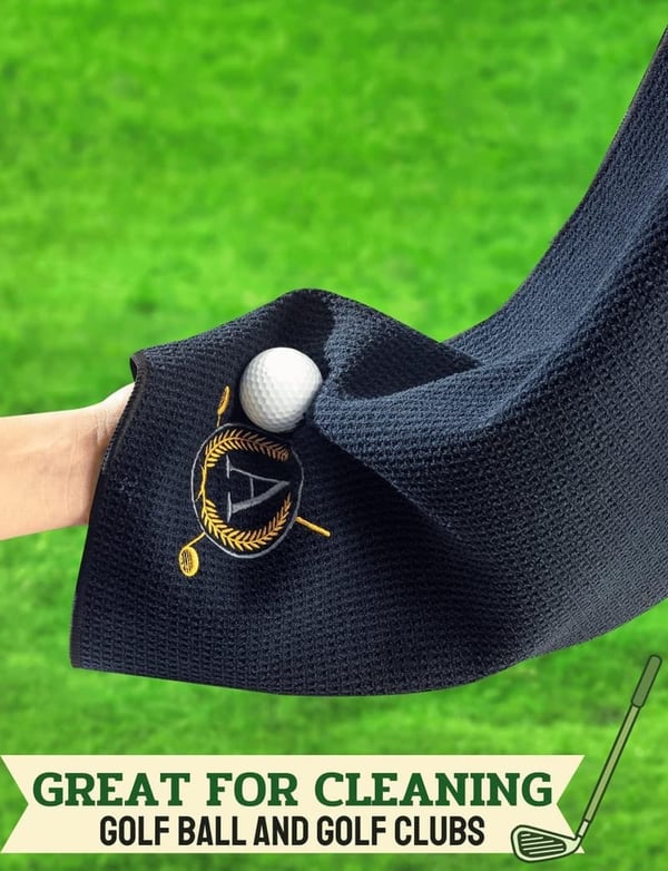 National Golf Day Monogrammed Golf Towel - Microfiber, 16