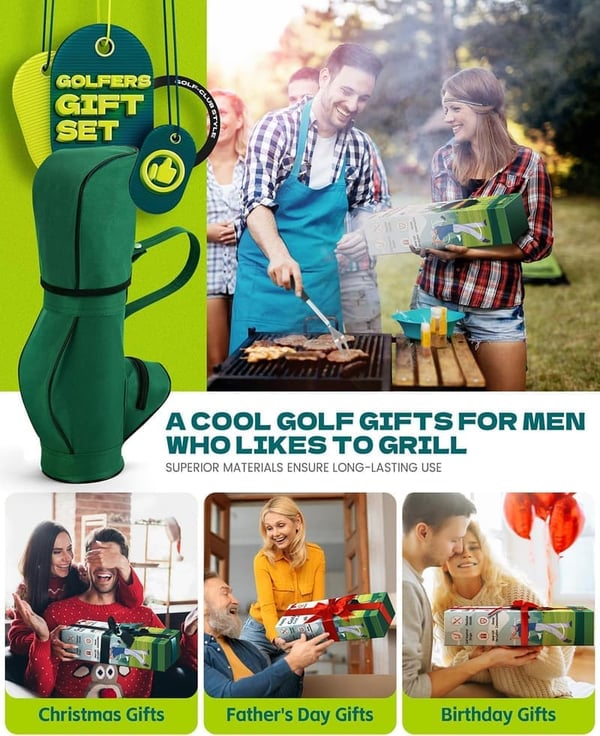Golf Grill Set for Men - Unique BBQ Accessories & Gifts