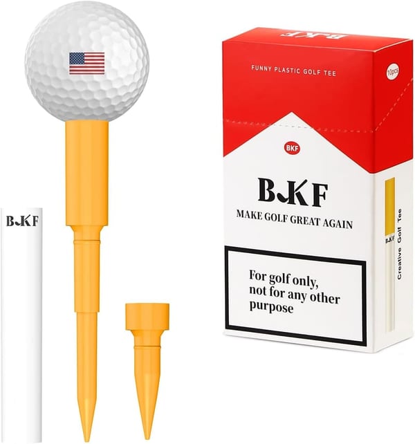 Unbreakable Foldable Golf Tees - Pack of 10, Unique Gift for Golfers