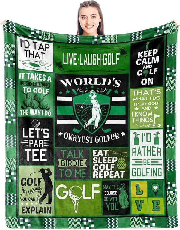 Funny Golf Blanket for Men - 60