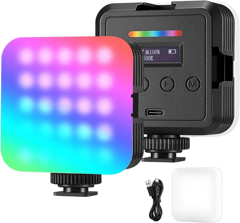 NEEWER RGB Video Light Panel with 360° Color & 20 Scene Modes