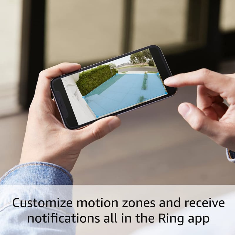 Ring Floodlight Cam Wired Plus - Motion-Activated 1080p HD, Black