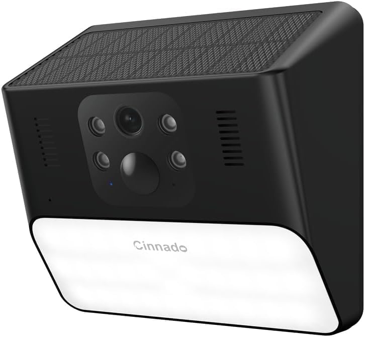 Wireless 2K Solar Outdoor Security Camera with AI Detection