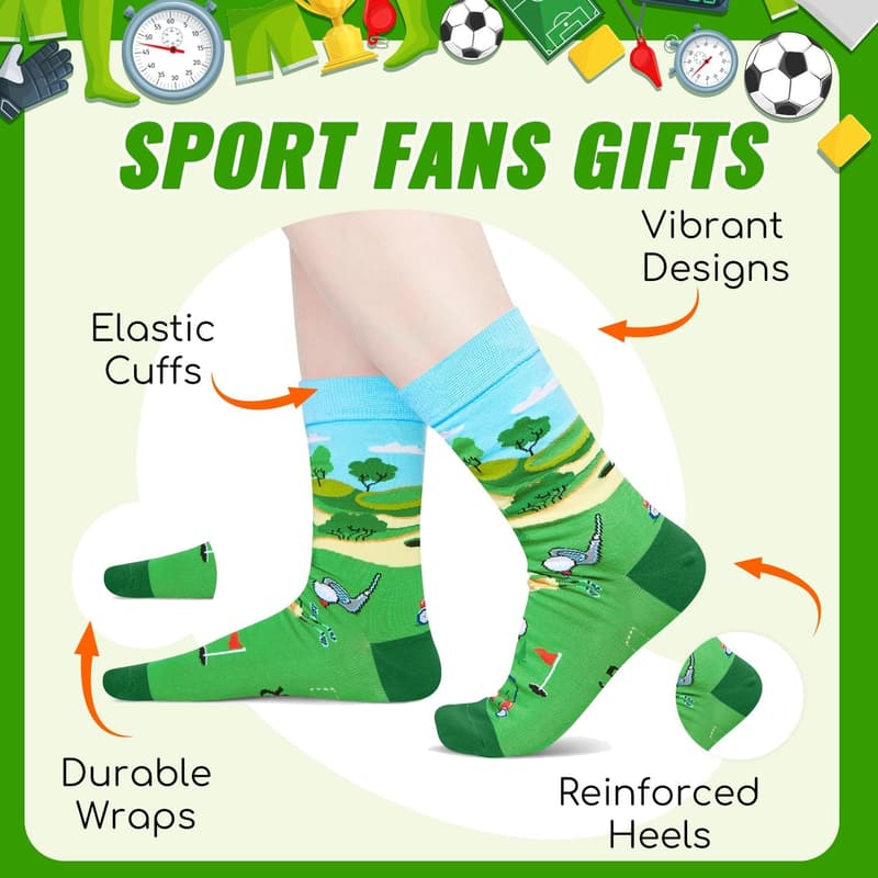 Novelty Golf Socks for Men & Women - Fun Golf Gifts
