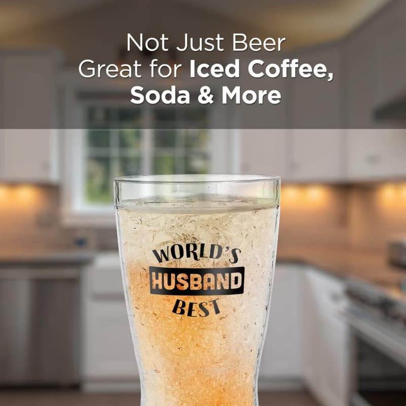 14oz Plastic Chiller Mug for Husband - Gift-Boxed