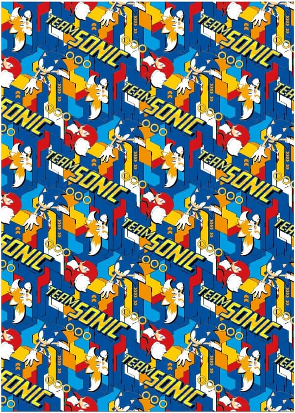 Sonic the Hedgehog Wrapping Paper – Recyclable 2-Sheet Set