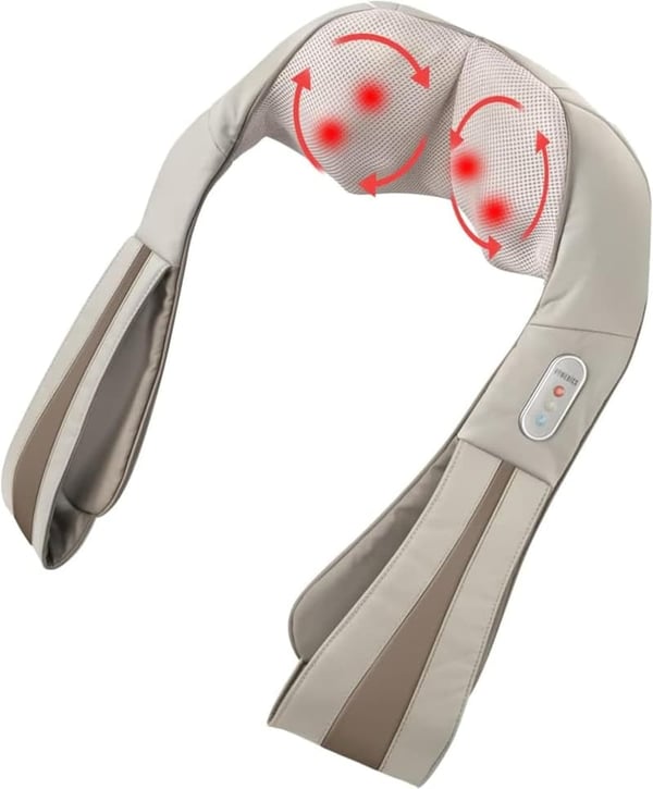 Shiatsu Neck & Shoulder Massager with Heat - Portable Relief