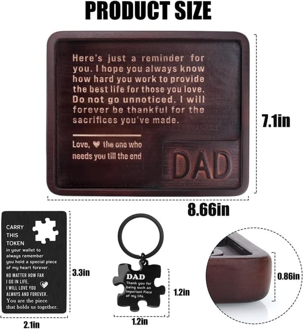 Unique Wooden Tray for Father's Day - Gift for Dad