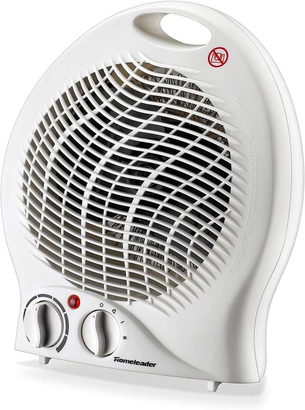 Portable Ceramic Heater with Thermostat for Small Spaces