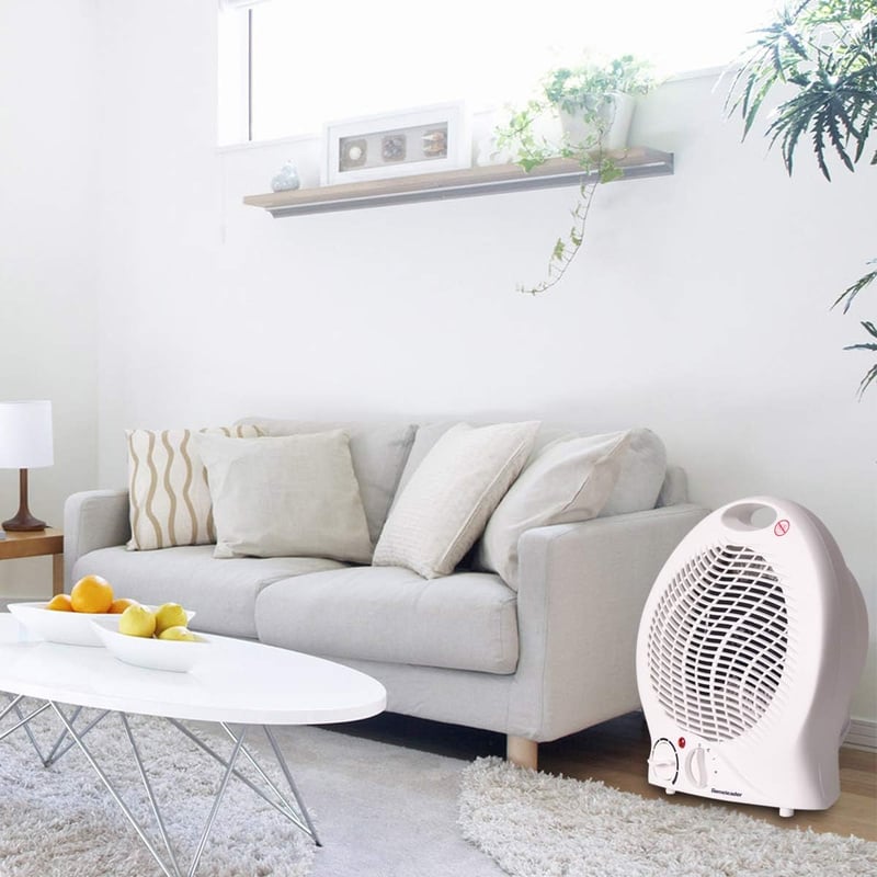 Portable Ceramic Heater with Thermostat for Small Spaces
