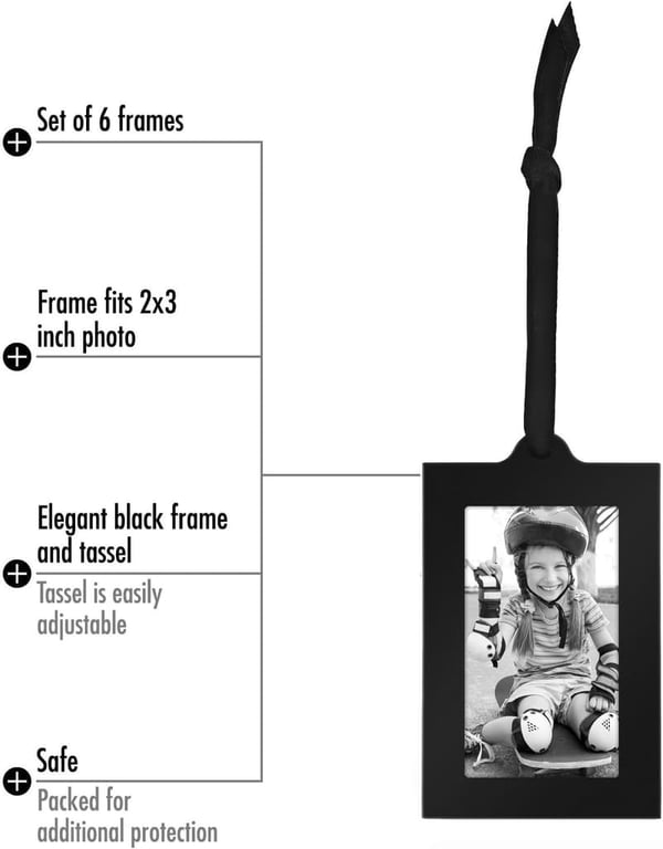 Mother's Day Family Tree Picture Frame with 6 Hanging Frames