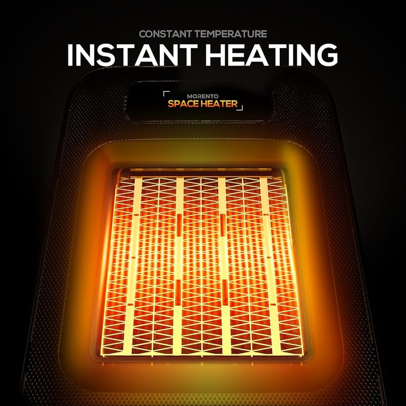 1500W Electric Space Heater with Thermostat for Indoor Use