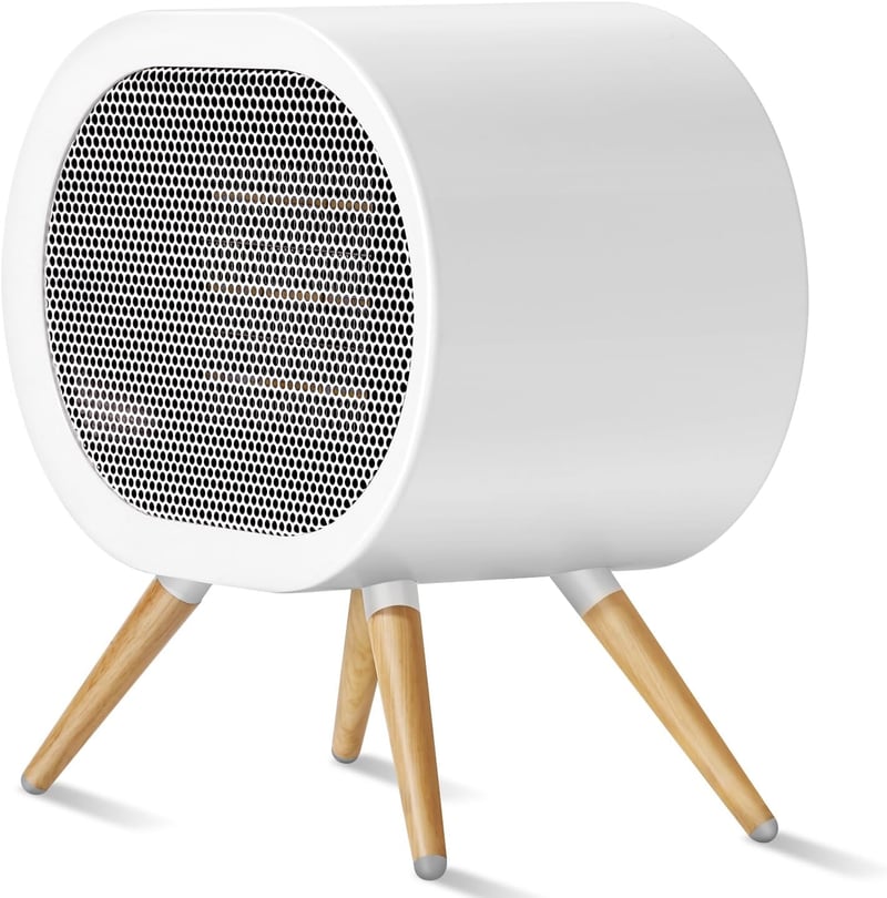 Portable 1000W Ceramic Space Heater with Safety Features