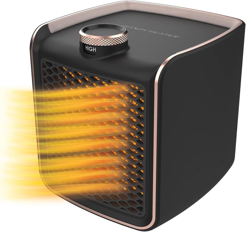 Portable Copper-Infused Ceramic Space Heater - 1200W
