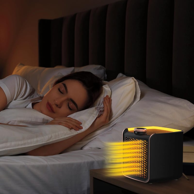 Portable Copper-Infused Ceramic Space Heater - 1200W