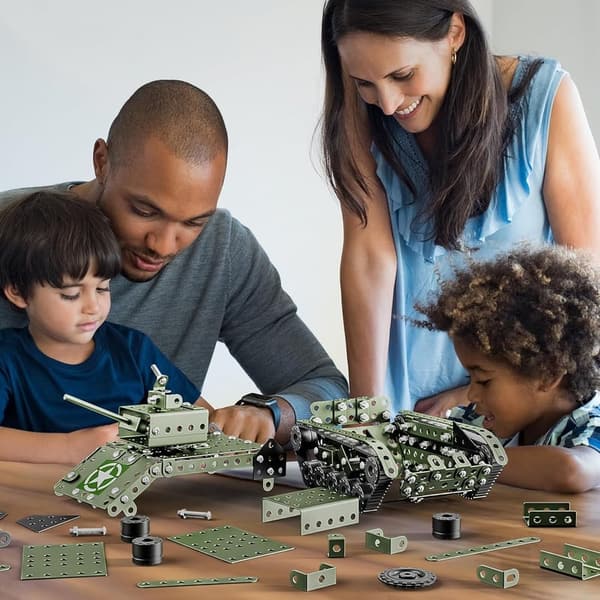 STEM Army Tank Building Set - 284 Pieces Educational Toy for Ages 8-12