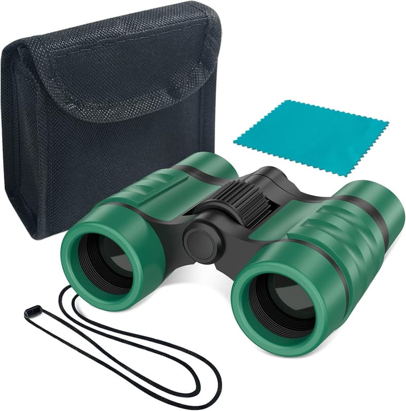 Kids' Outdoor Binoculars for Ages 3-12 - Green