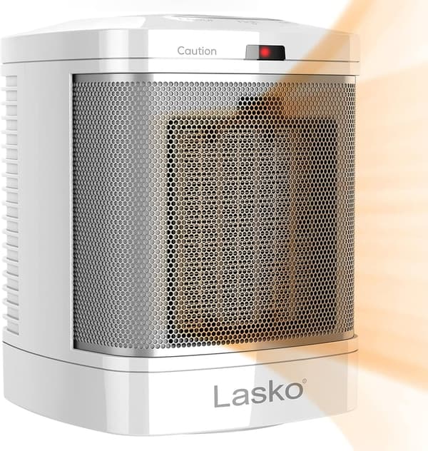 Portable Ceramic Space Heater for Bathroom and Indoor Use