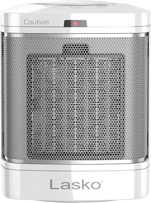 Portable Ceramic Space Heater for Bathroom and Indoor Use