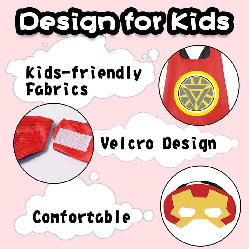 Superhero Dress-Up Costume Set for 6-Year-Old Boys