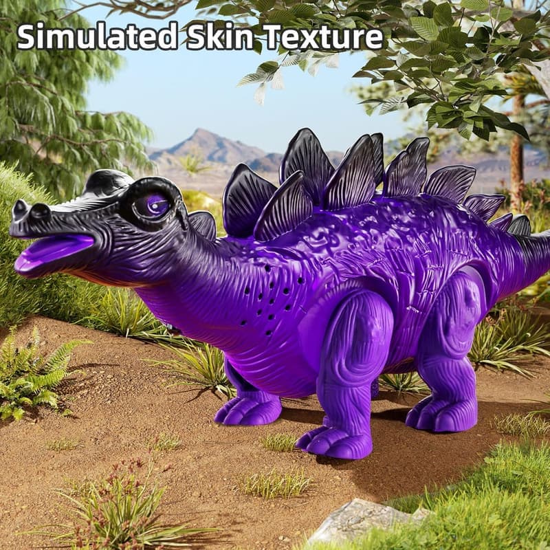 Electronic Walking Dinosaur Toys for Kids Ages 3-8 - Birthday Gift