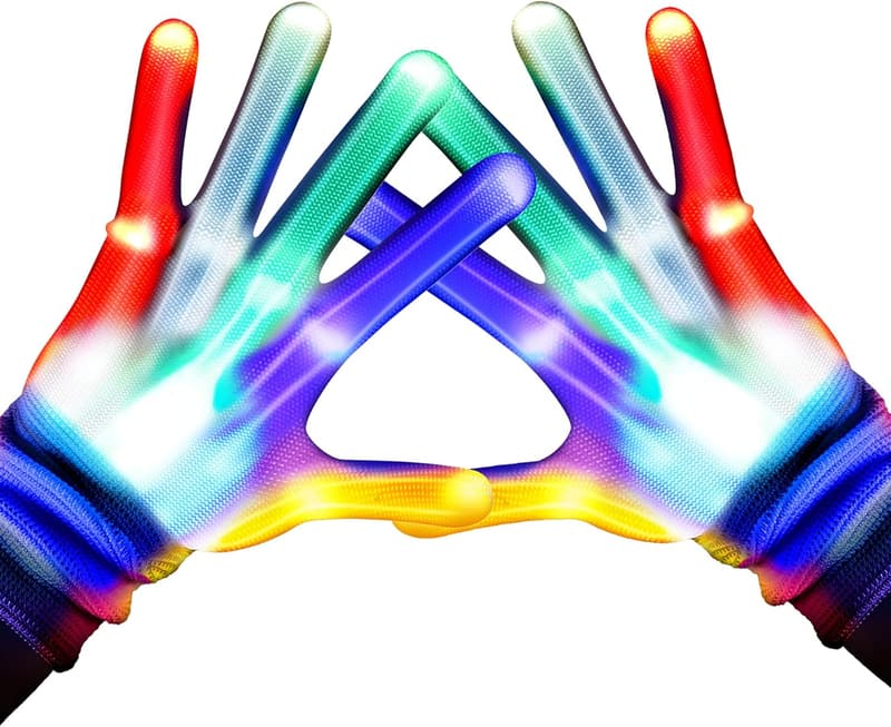 LED Light-Up Gloves for Kids - Fun Birthday & Easter Gift