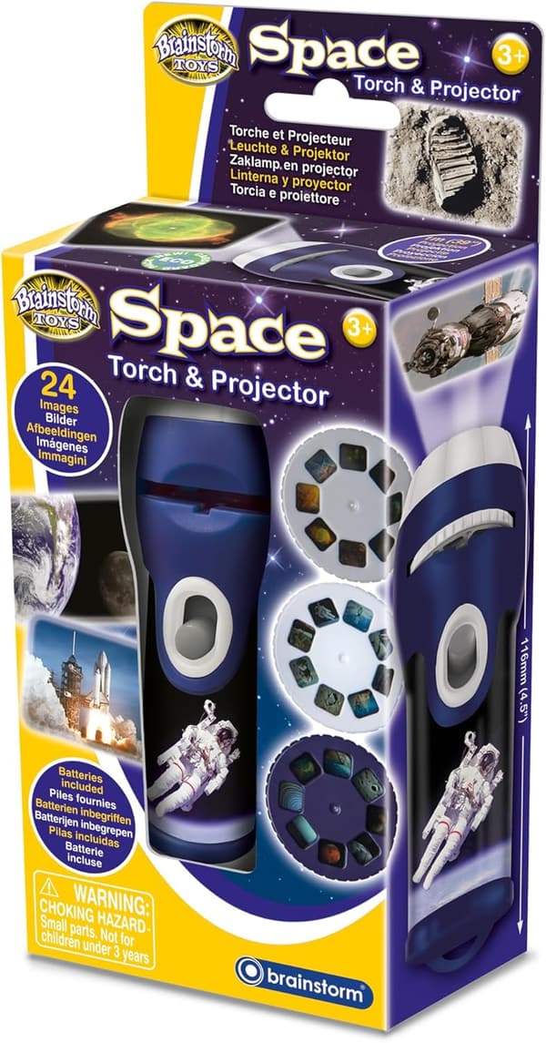 Space Torch and Projector - Fun STEM Image Projector for Ages 3+