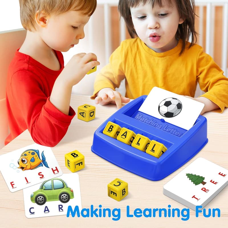 Educational Letter Matching Game for Toddlers (Ages 3-7)