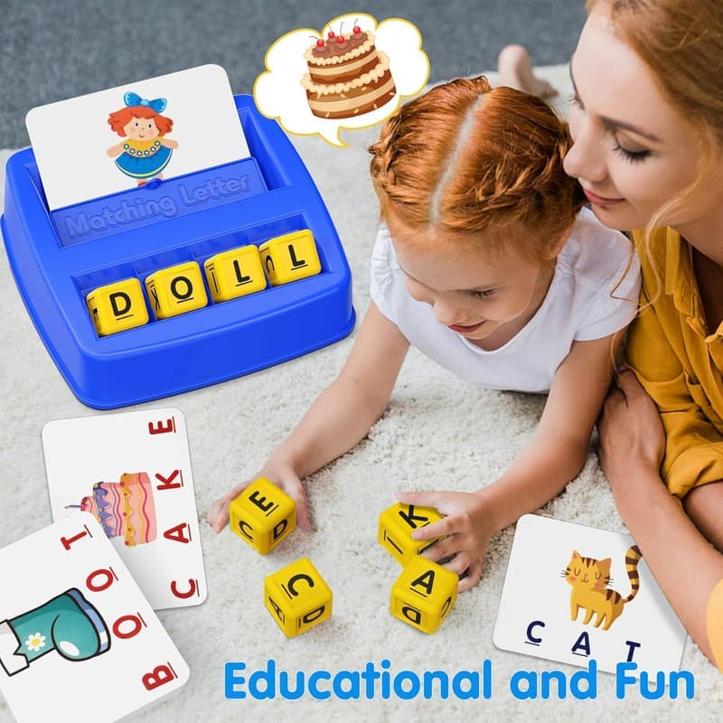 Educational Letter Matching Game for Toddlers (Ages 3-7)