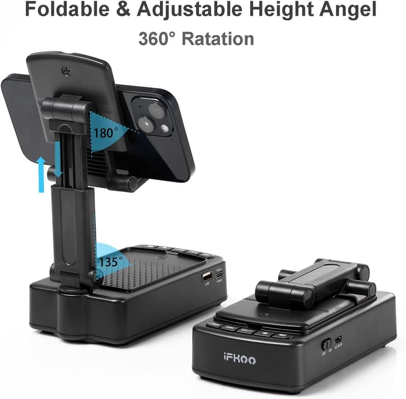 Bluetooth Phone Stand with Wireless Speaker for Him