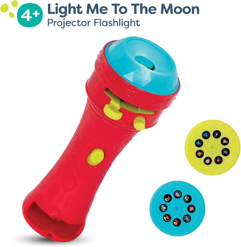Space Projector Flashlight with 2 Image Reels for Kids