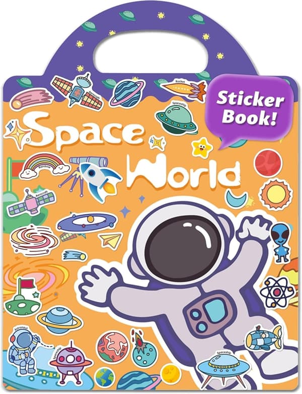 Toddler Reusable Sticker Book - Fun Craft Activity for Ages 1-4