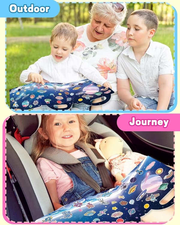 Toddler Reusable Sticker Book - Fun Craft Activity for Ages 1-4