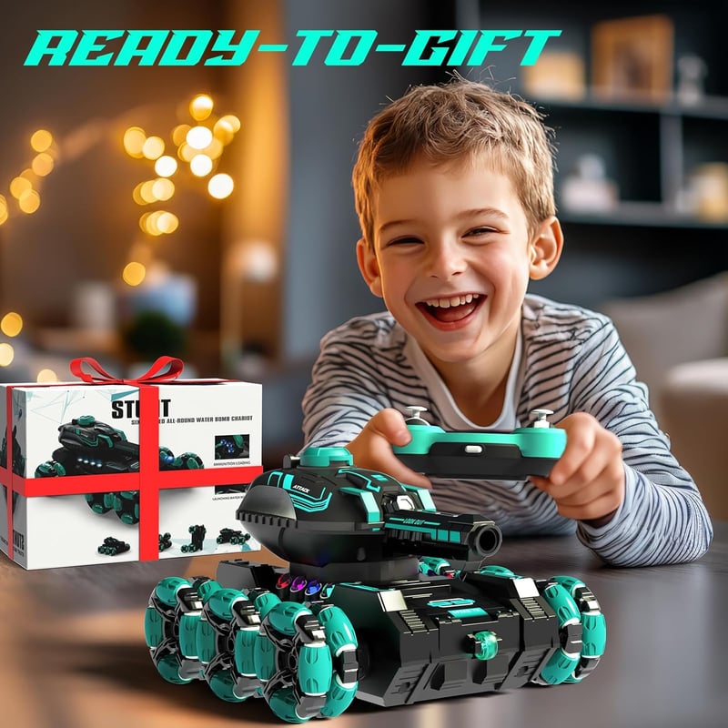 360° Remote Control Stunt Car for Kids Age 6-13 – Green